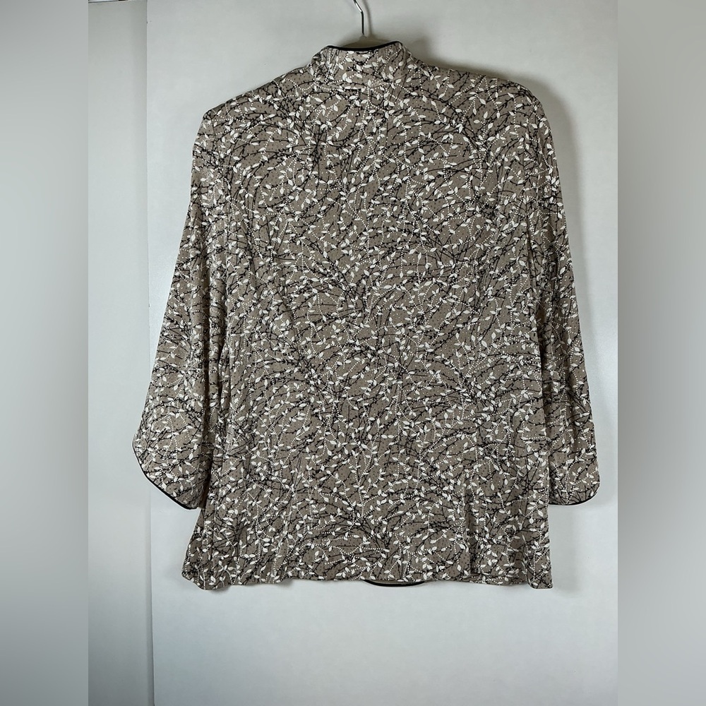 Alex Evenings Black and White Textured Blazer A 0432 - Picture 4 of 4